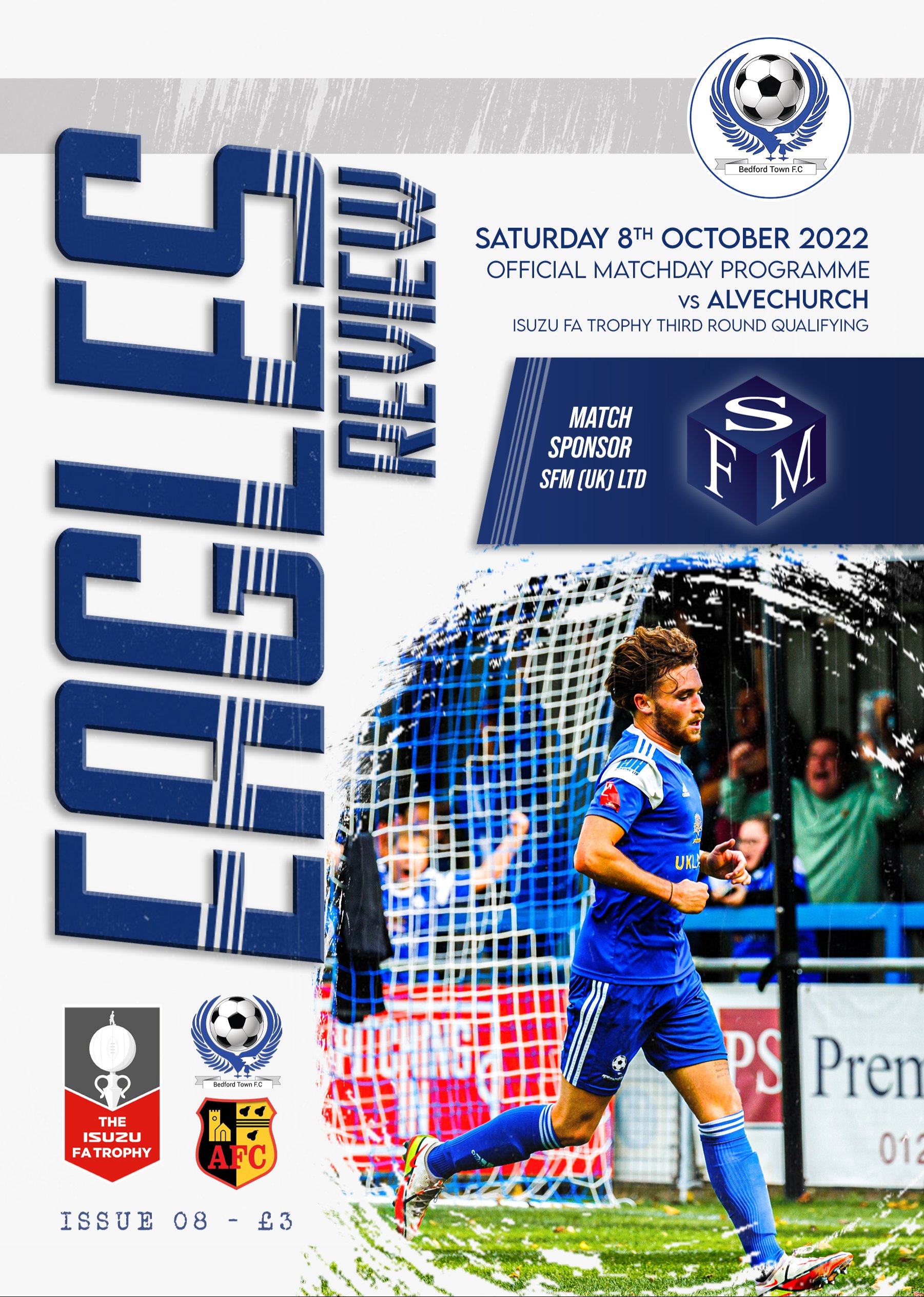 Issue 08 FA Trophy vs. Alvechurch (08/10/22) Bedford Town FC